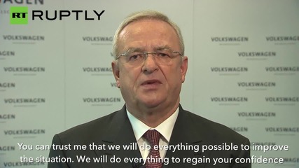 Volkswagen CEO Winterkorn Apologises for Emissions Scandal