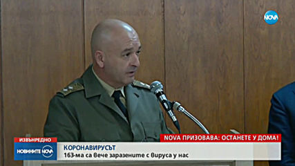 163 са заразените с коронавирус у нас (ВИДЕО)