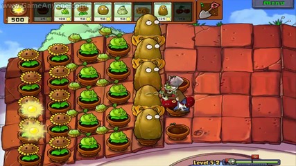 Plants vs Zombies level 5-2