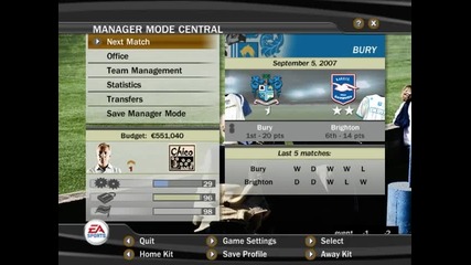 Fifa 07 - Manager Mode Bury Season 02 Епизод 12