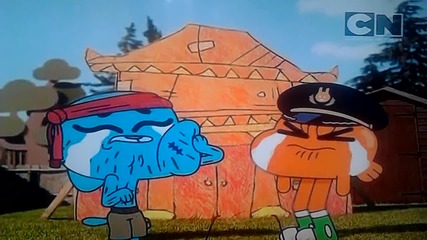 Gumball and Darvin present