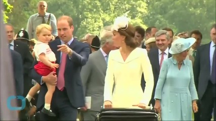 Prince George Steals Show at Charlotte's Christening