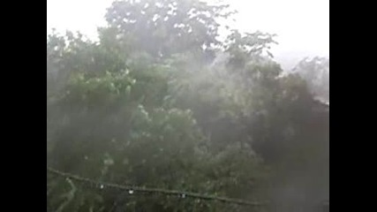 Неочакваната буря над западната част на София