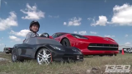 4 годишно момче подкара Corvette C7 на 24-волта