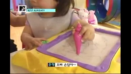 [clip] Junhyung Getting Rejected by Little Kids...several Times Lol (b2st Almighty Ep. 7)