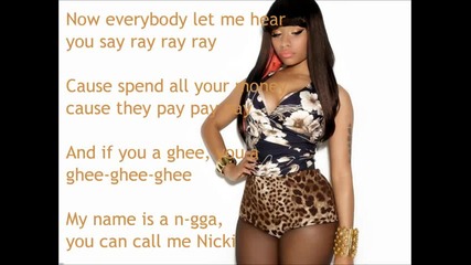 Nicki Minaj - Starships Lyrics On Screen