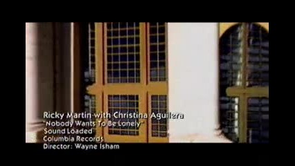 Ricky Martin & Christina Aguilera - Nobody wants to be lonely - Video