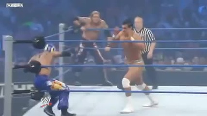 Edge, Rey Mysterio vs Alberto Del Rio, Kane (wwe Smackdown 31_12_2010)