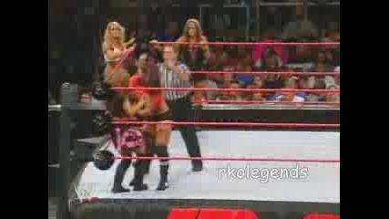 Wwe - Mickie James, Trish Stratus, Ashley срещу Victoria, Candice, Torri Wilson