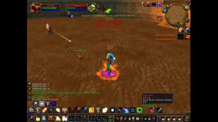 world of warcraft 2 Vs 1 paladin Vs Hunter and Shamy