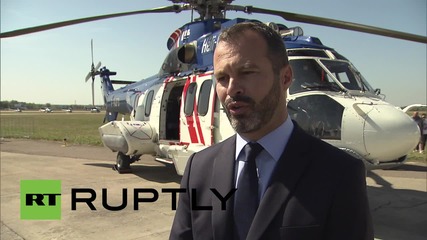 Russia: H225 Super Puma helicopter showcased at MAKS 2015