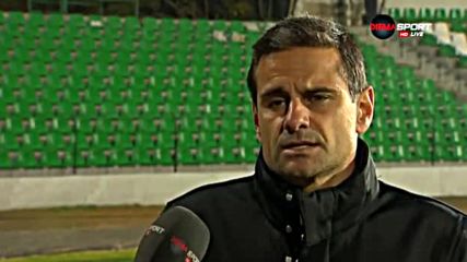 Луканов: Трудно е за обяснение, цял мач играхме на една врата