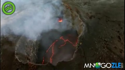 Уникални кадри от действащ вулкан