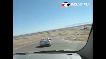 New 2007 Jaguar XKR around Willow Springs race track in California