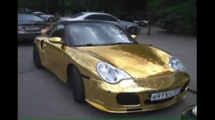 Невероятно Златно Porsche 996 