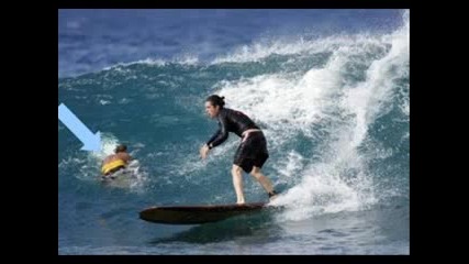 Orlando Bloom Surfing - Just Abit Of Fun