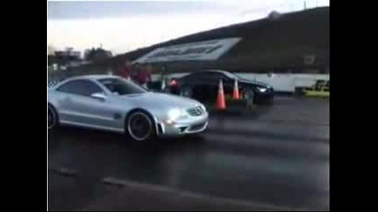 Bmw M6 Vs Mercedes Sl65 Amg Drag