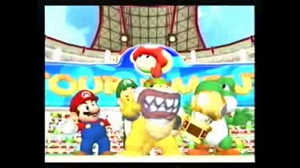 Mario Power Tennis - All Character Trophy Celebrations