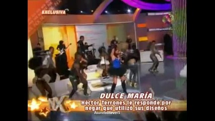 Dulce Maria responde al disenador Hector Terrones (nx)