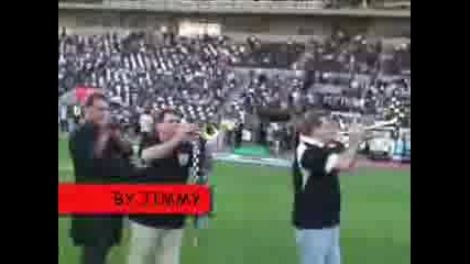 Paok Fans Singing Before The Game(amazing Fans)
