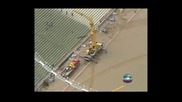 Легендарният стадион „Маракана” под вода след силна буря