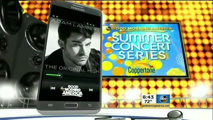 На живо!!! Adam Lambert - The Original High ( Good Morning America) 2015