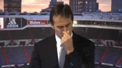 Лопетеги се разплака по време на представянето си в Реал
