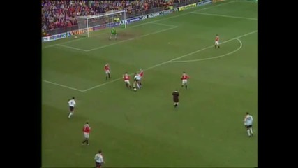 един класически мач дербито между Manchester United-liverpool 2-1 1999