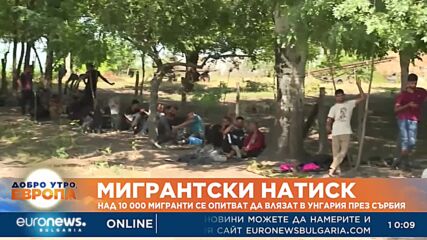 Над 10 000 мигранти се опитват да влязат в Унгария през Сърбия 
