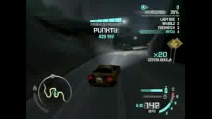 Need For Speed Carbon - Drift - Gold Valley Run - 24,  692,  820 Drift Points