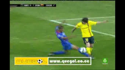 Getafe Vs. Barcelona 0 - 1 L.messi Goal 18.04.2009