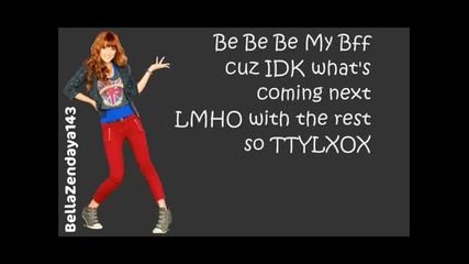 Bella Thorne - Ttylxox Lyrics (full Song)