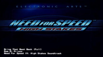 Need For Speed 4 Soundtrack Bring That Beat Back