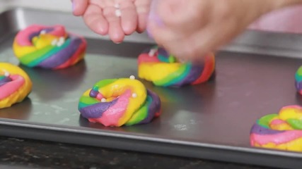 Как да си направим Бисквити - Дъга - Unicorn Rainbow Poop Cookies - Nerdy Nummies