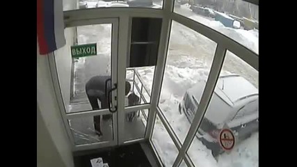Russian mailman at work