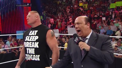 Triple H chooses John Cena's Summerslam opponent: Raw, July 21, 2014