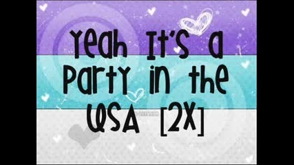 Miley Cyrus - Party in the Usa (lyrics)