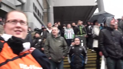 Newcastle United & Sunderland Fans Clashing Newcastle V Sunderland 04.03.2012