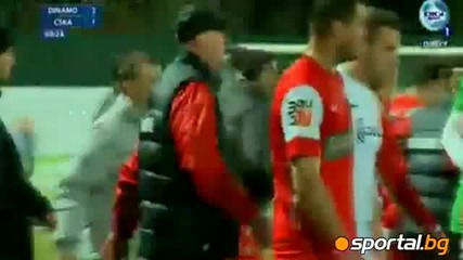 Цска и Динамо си спретнаха меле . Платини преби двама !!