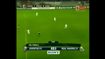 Juventus Vs Real Madrid Del Piero Goal
