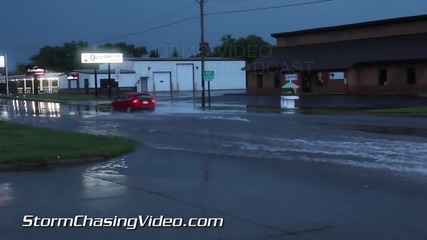 Улично наводнение в Уисконсин 18.8.2014