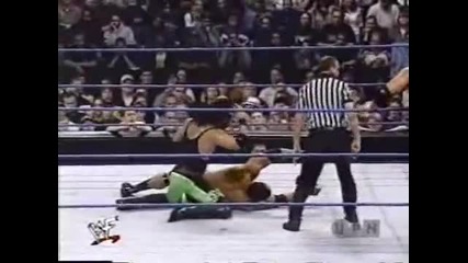 Гробаря, Скалата и Кейн срещу Dx - Wwe Smackdown 2000 Hd