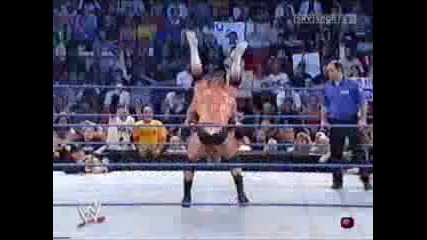 Wwe Smackdown - Brock Lesnar чупи вратът на Hardcore Holly 