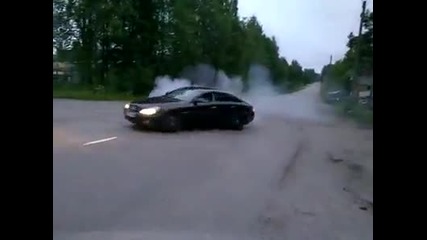 Burnout с Mercedes