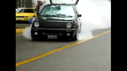 Mk2 Golf Turbo Burnout