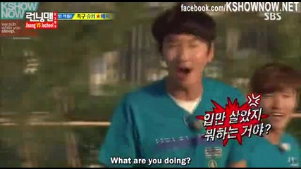 [ Eng Subs ] Running Man - Ep. 153 (with Park Ji Sung, Koo Ja Chul, Sulli) - 1/2