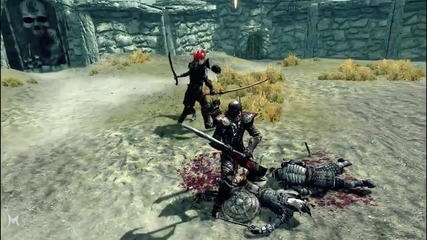 Skyrim Battles - Samurai vs Daedric Samurai, Cyclops, Bullvore and more