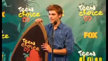 Zac Efron with Tc surfboard