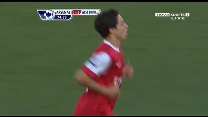 25.09.2010 Арсенал 1 - 3 Уест Бромич първи гол на Самир Насри 
