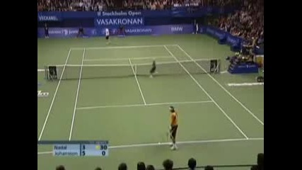Joachim Johansson vs Rafael Nadal 2006 If Stockholm Open